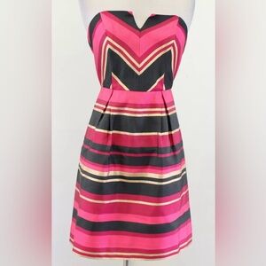 NEW (w/tags) Vineyard Vines Strapless Metallic Striped Dress (ss 4) Retail: $150